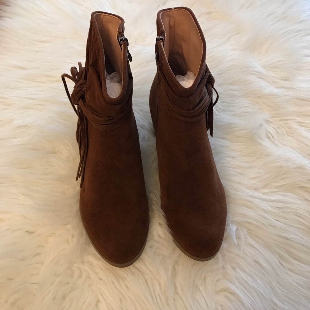 🆕 Lynn Mocha Side Bow Tassel Slouchy Boot - Picture 7 of 8